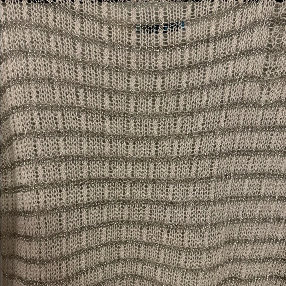 Alice + Olivia Designer Mesh Crew Neck Sweater size Large - Picture 10 of 11